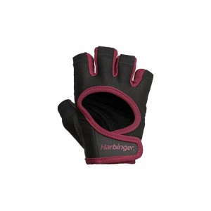 Harbinger Women's FlexFit Powerlifting Glove, Merlot, Pair