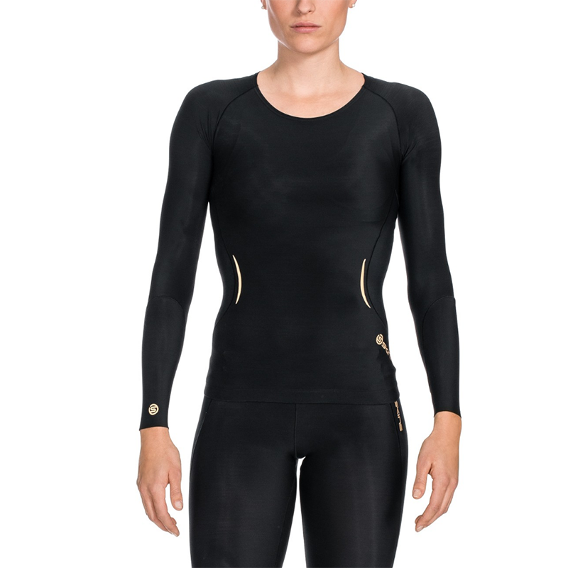 Skins A400 Women's Compression Long Tights - Black/Gold