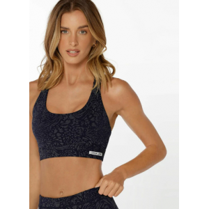 Lorna Jane Compress & Compact Sports Bra - French Navy - Tops from