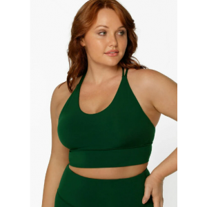 Lorna Jane Compress & Compact Sports Bra-Magnetic Blue - Tops from